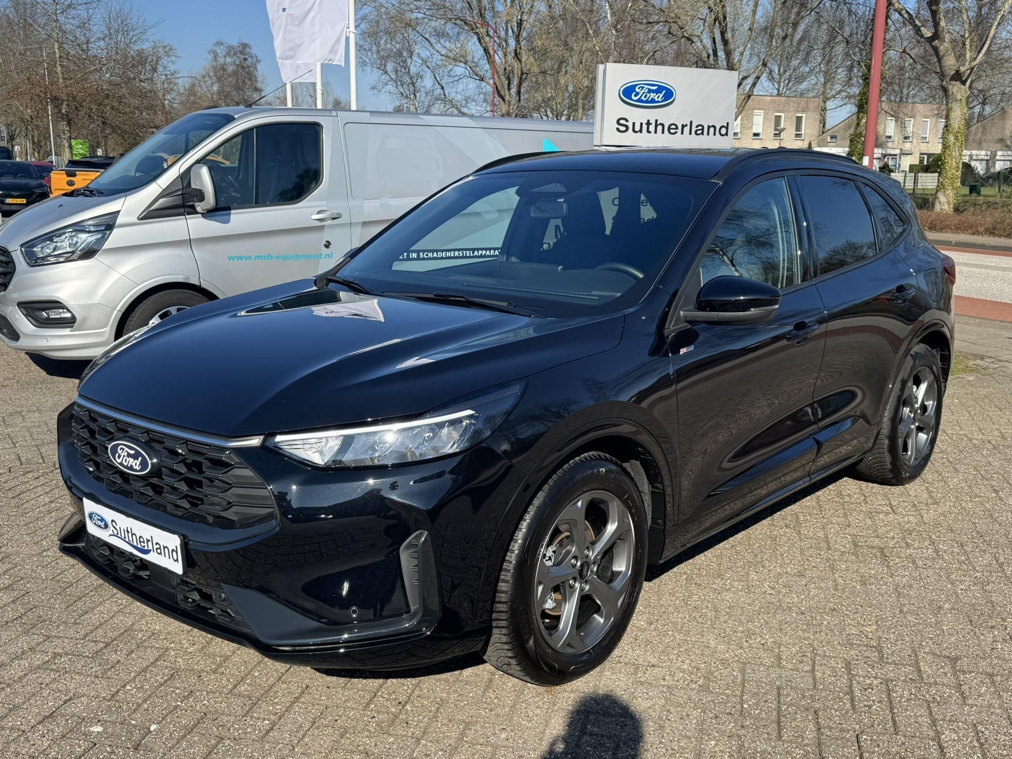Ford Kuga 2.5 FHEV ST-Line |SCI | 190pk | Winterpack | Achte, Auto's, Stof, Gebruikt, 1589 kg, Zwart