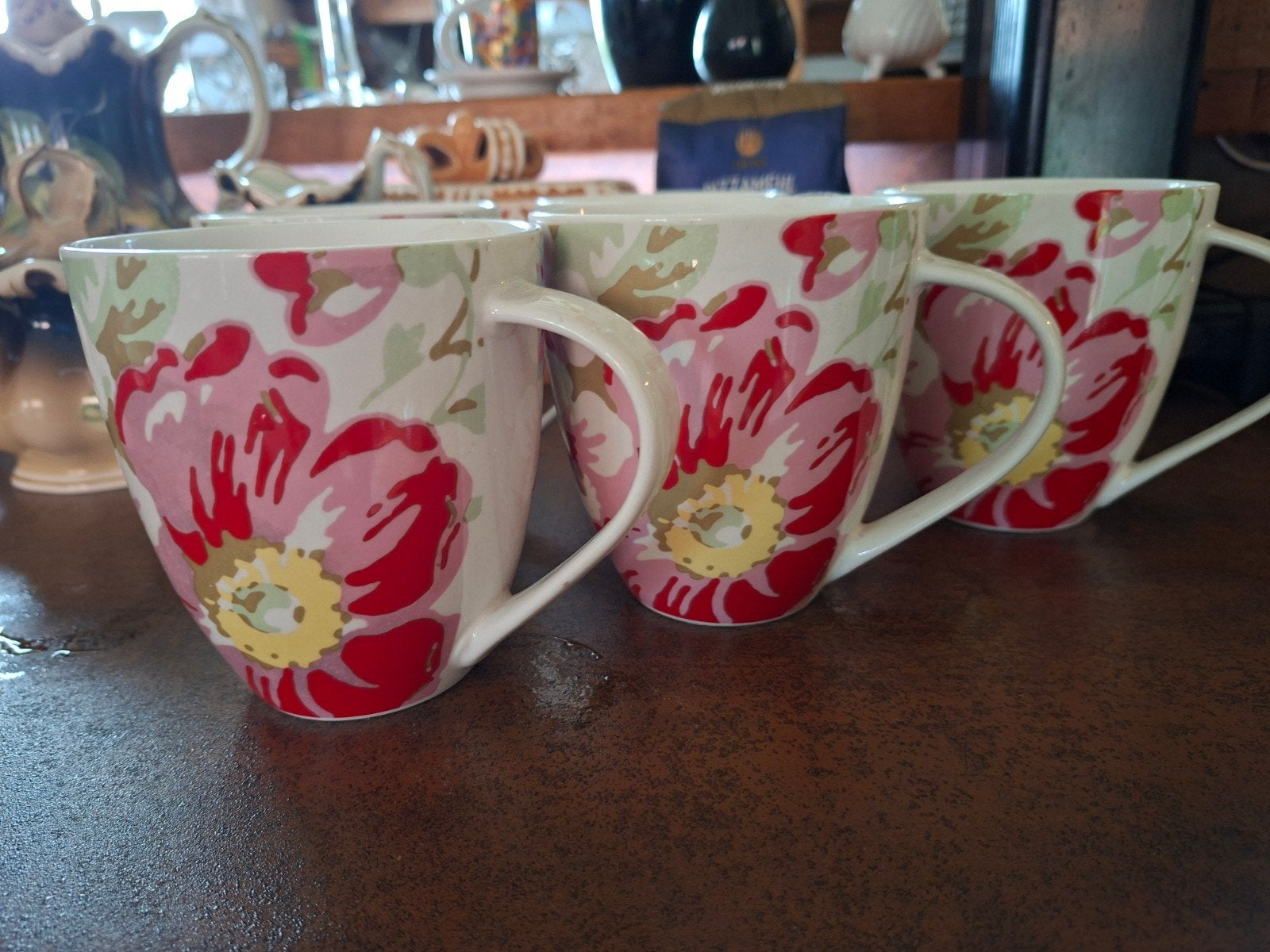 Grote Cath Kidston China Rose bekers - Ongebruikt, Huis en Inrichting, Overige merken, Nieuw, Overige stijlen, Porselein