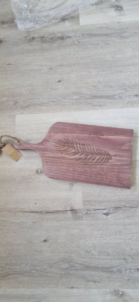 Nieuwe SENZA houten serveerplank met veer – borrelplank, Ophalen, Nieuw, Hout