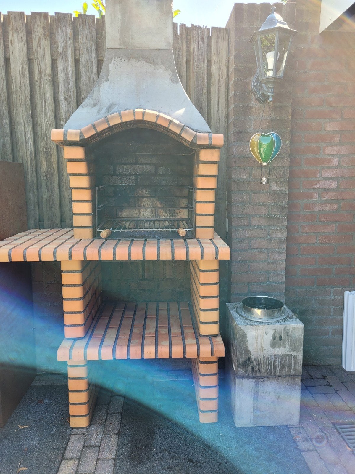 buiten barbecue, Ophalen, Gebruikt