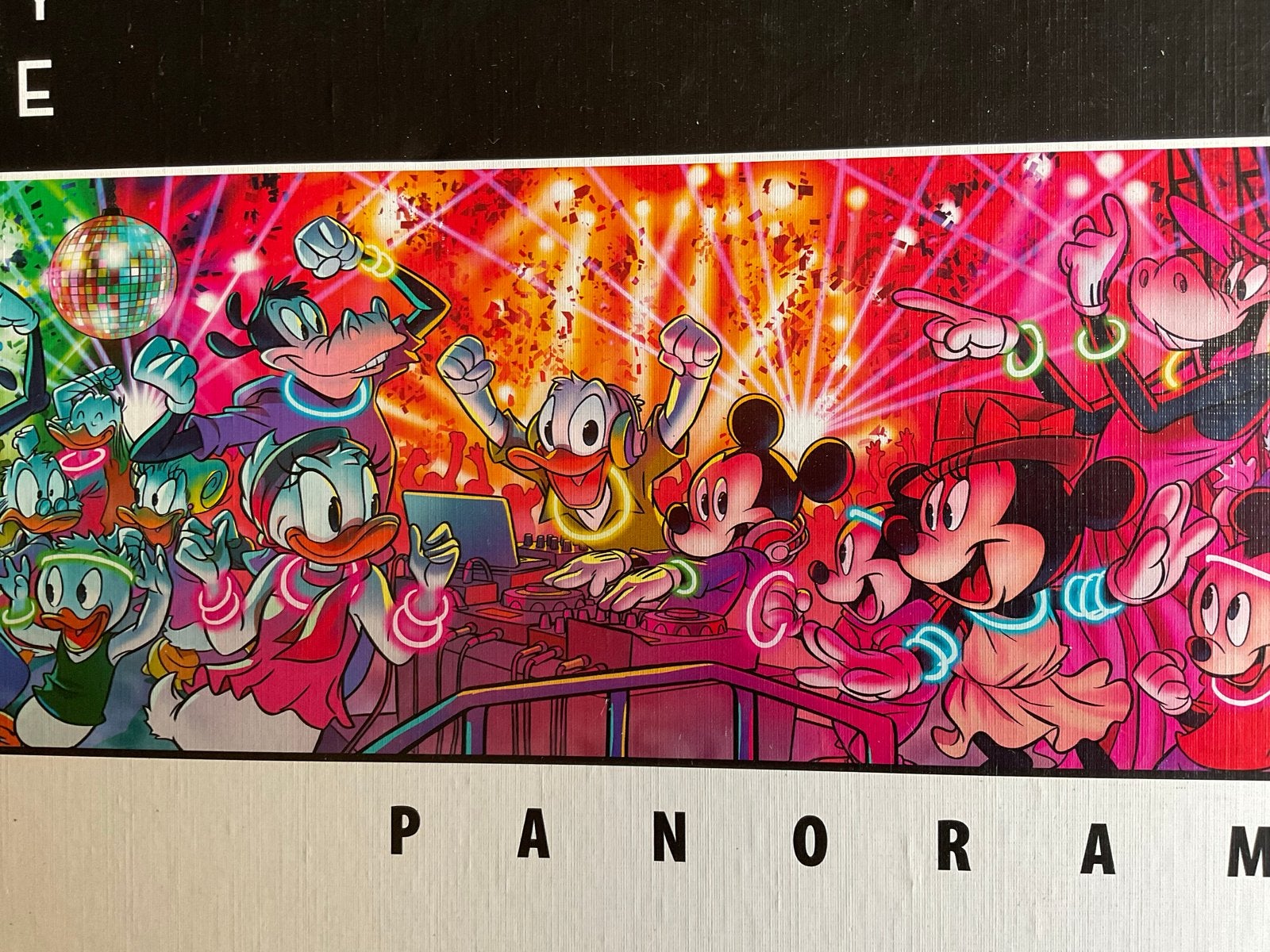 Clementoni Disney Mickey Mouse Panoramapuzzel 1000 stukjes, Hobby en Vrije tijd, Denksport en Puzzels, Ophalen of Verzenden, 500 t/m 1500 stukjes