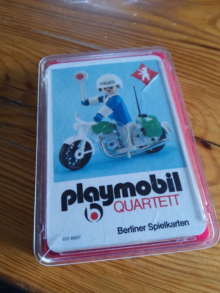 Playmobil kwartet uit 1974, Ophalen of Verzenden, Gebruikt, Kwartet(ten)