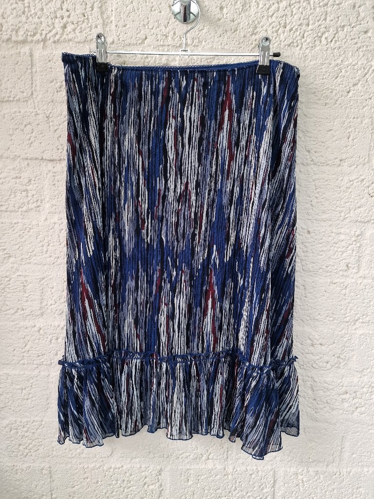 s.Oliver midi rok mesh blauw M L, Maat 38/40 (M), Blauw, Ophalen of Verzenden, Zo goed als nieuw