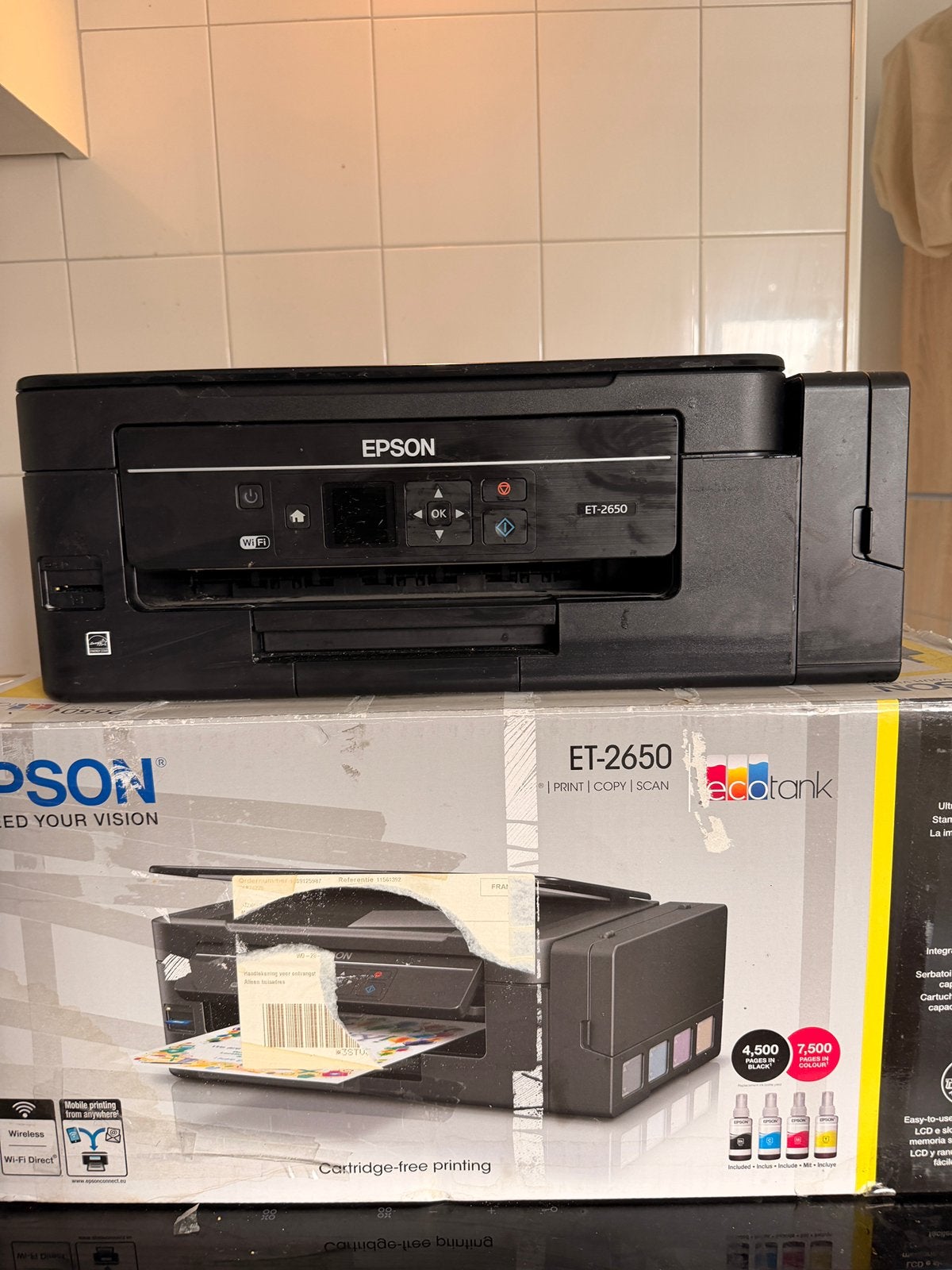 Epson EcoTank, Computers en Software, Printers, Ophalen, Gebruikt, All-in-one, Draadloos