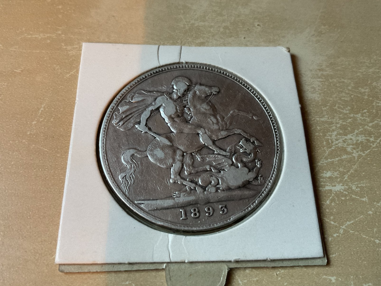 Groot Brittannie crown 1893, Ophalen of Verzenden, Overige landen