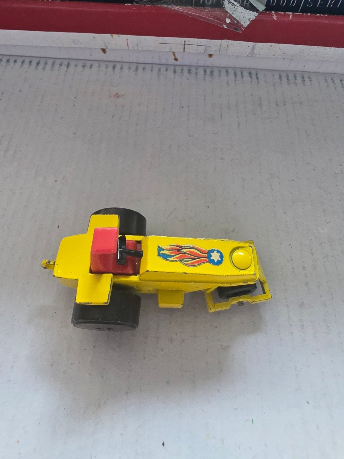Matchbox Superfast No. 21 Rod Roller (1973), Ophalen of Verzenden, Gebruikt