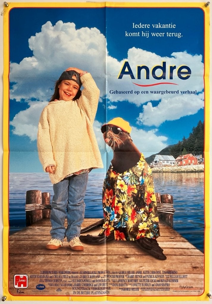 Andre (1994) - Originele filmposter, Verzamelen, Posters, Verzenden, Gebruikt, A1 t/m A3, Film en Tv