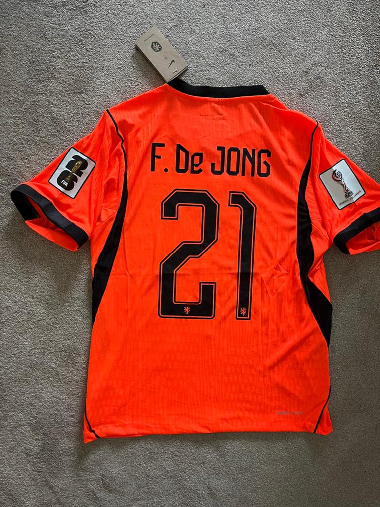 Nederlands elftal thuisshirt wk 2026 Frenkie de jong maat M, Sport en Fitness, Voetbal, Maat M, Ophalen of Verzenden, Nieuw, Shirt