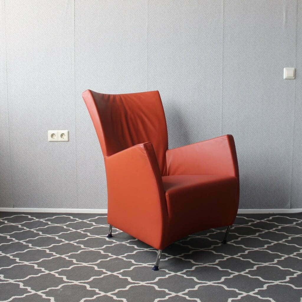 Montis Windy fauteuil Tomato / Oranje, Huis en Inrichting, Niet ingevuld, Zo goed als nieuw, Niet ingevuld, Niet ingevuld