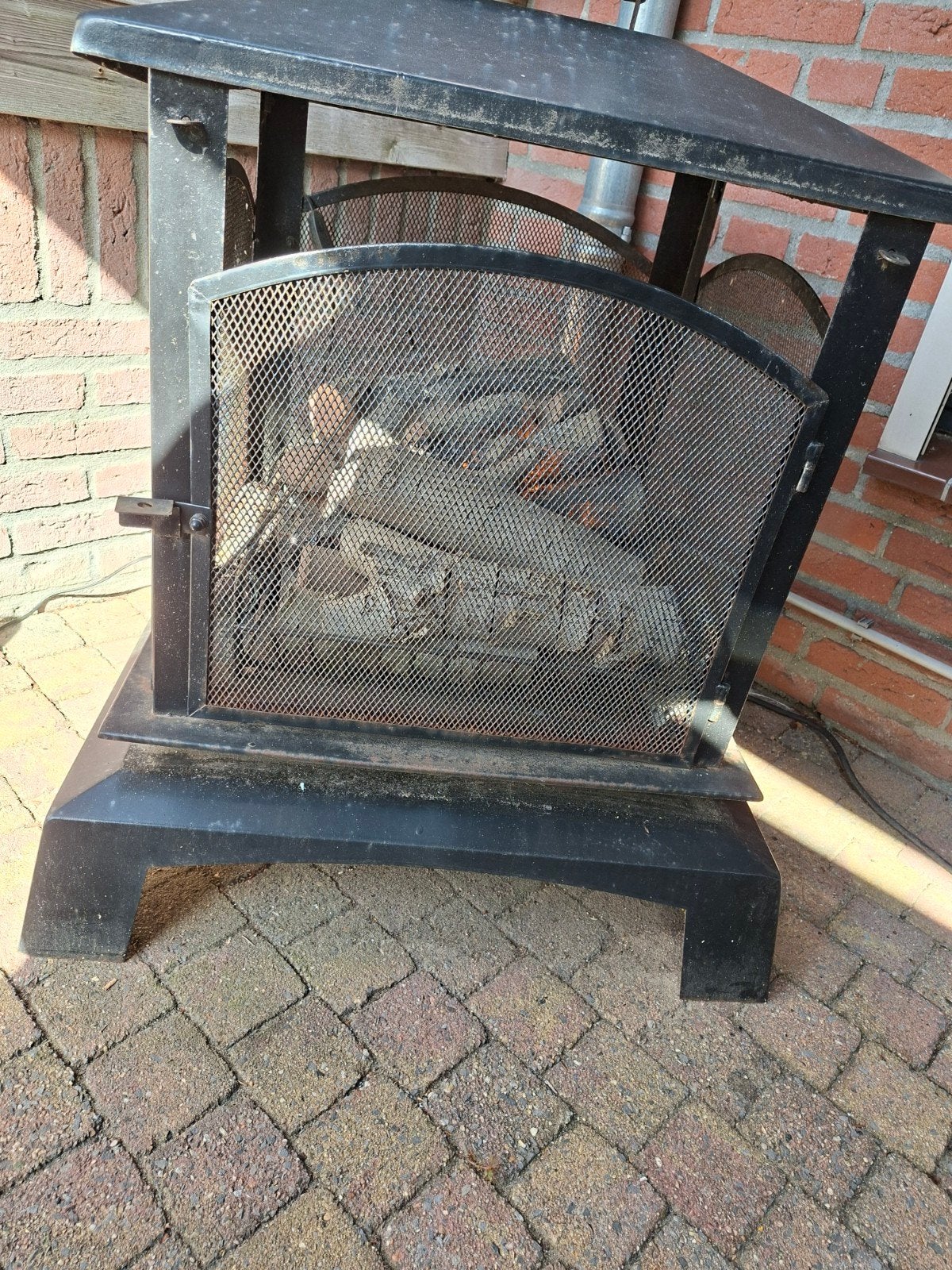 Decoratie buitenhaard, Tuin en Terras, Ophalen, Gebruikt