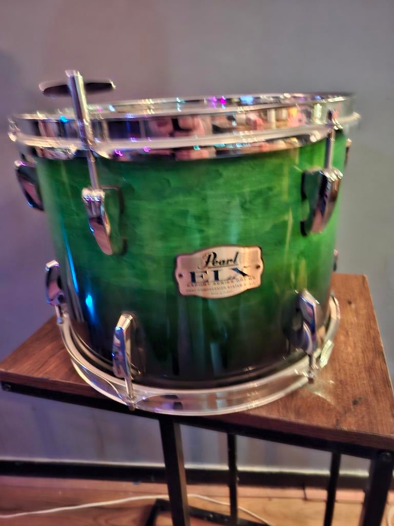 Pearl ELX 14 Snare en 12 Tom tom 16 Floortom, Ophalen of Verzenden, Gebruikt, Pearl