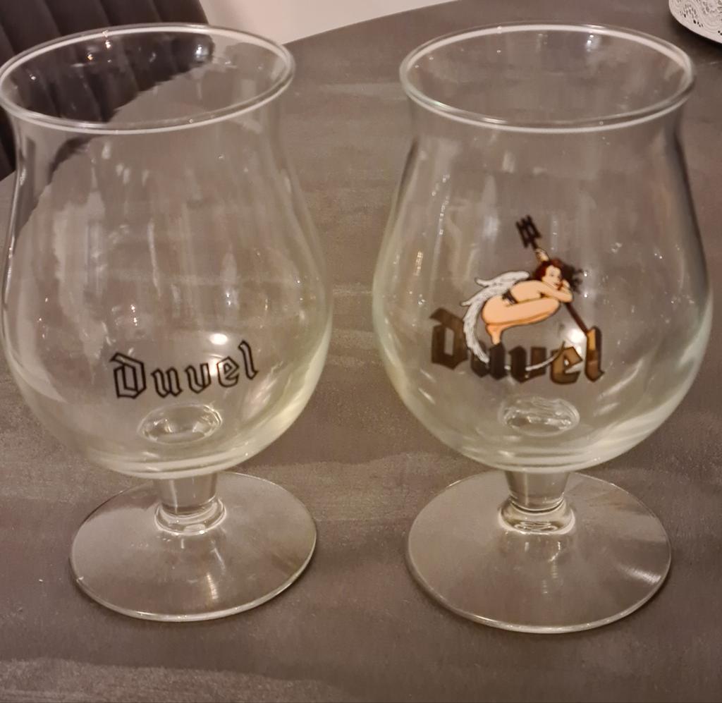 Zeldzaam Duvel Hop Devil glas uit 2001, Verzamelen, Glas en Borrelglaasjes, Ophalen of Verzenden, Bierglas