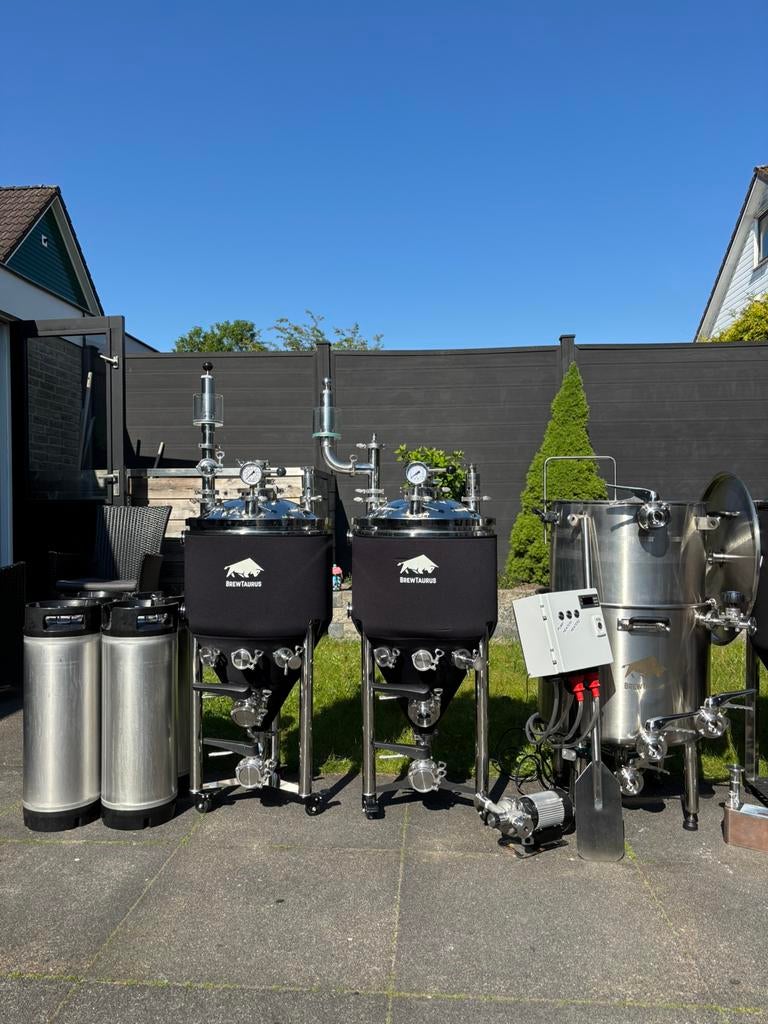 Bier Brouwinstallatie semi-prof zeer compleet!, Ophalen, Zo goed als nieuw, Flesje(s), Overige merken
