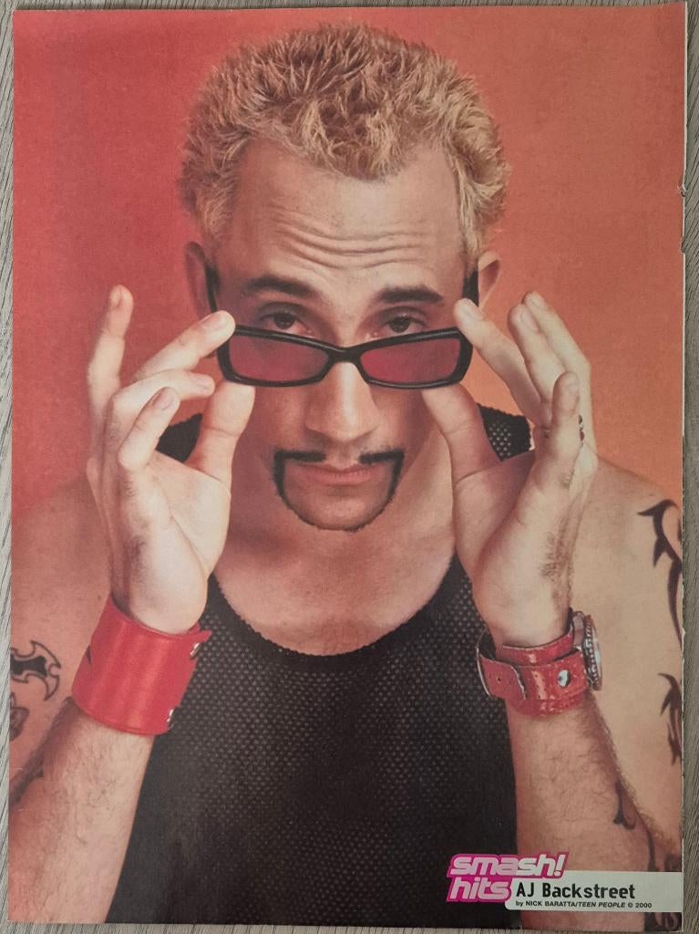 Mooie poster (A4) AJ (BSB) (SMASH HITS)+AGENDAPOSTER, Verzamelen, Posters, Nieuw, Muziek, A4 of kleiner, Rechthoekig Staand, Ophalen of Verzenden