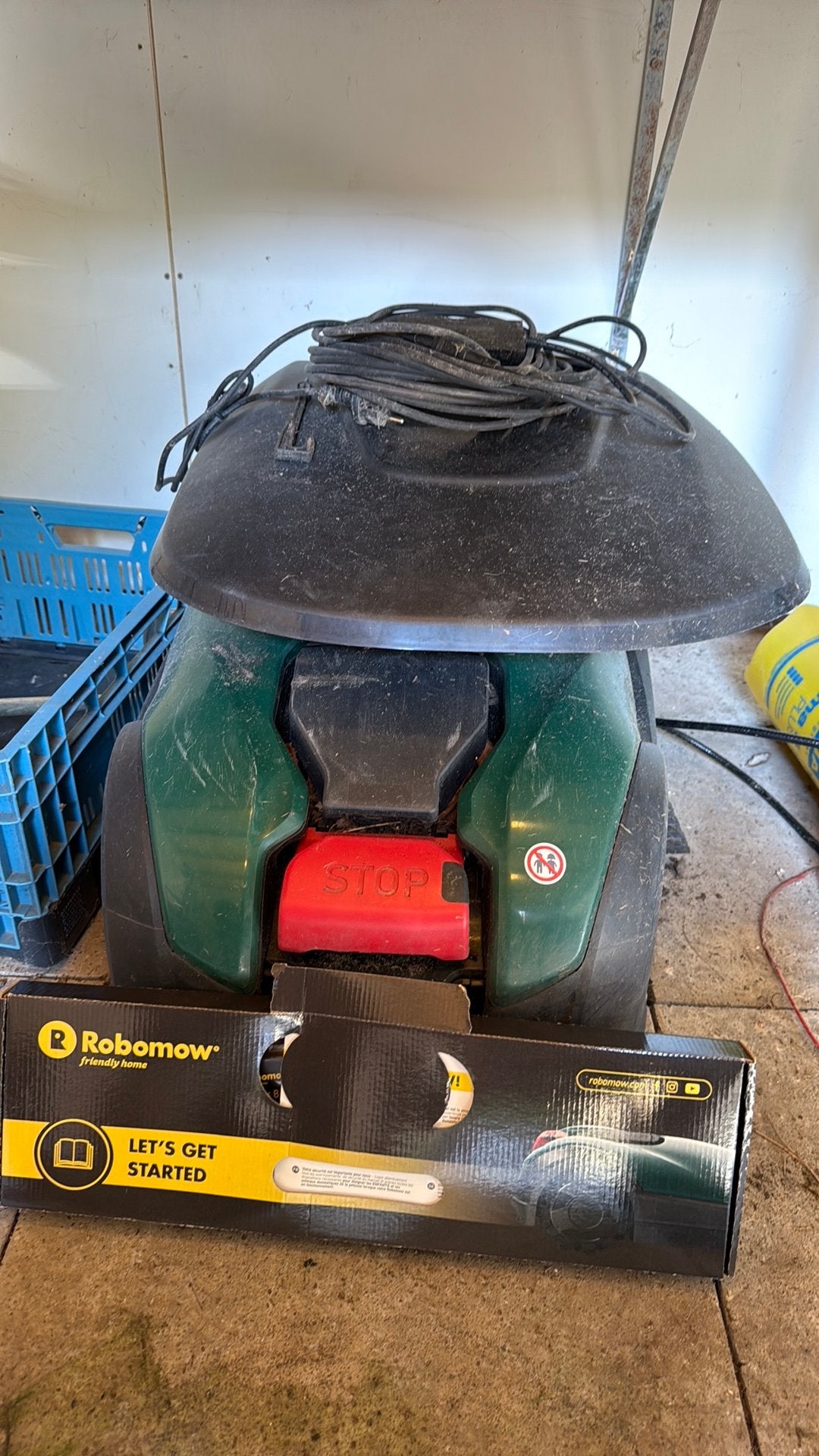 Robomow robotmaaier, Tuin en Terras, Robotmaaiers, Ophalen, Gebruikt, 20 tot 25 cm, Bestuurbaar via app
