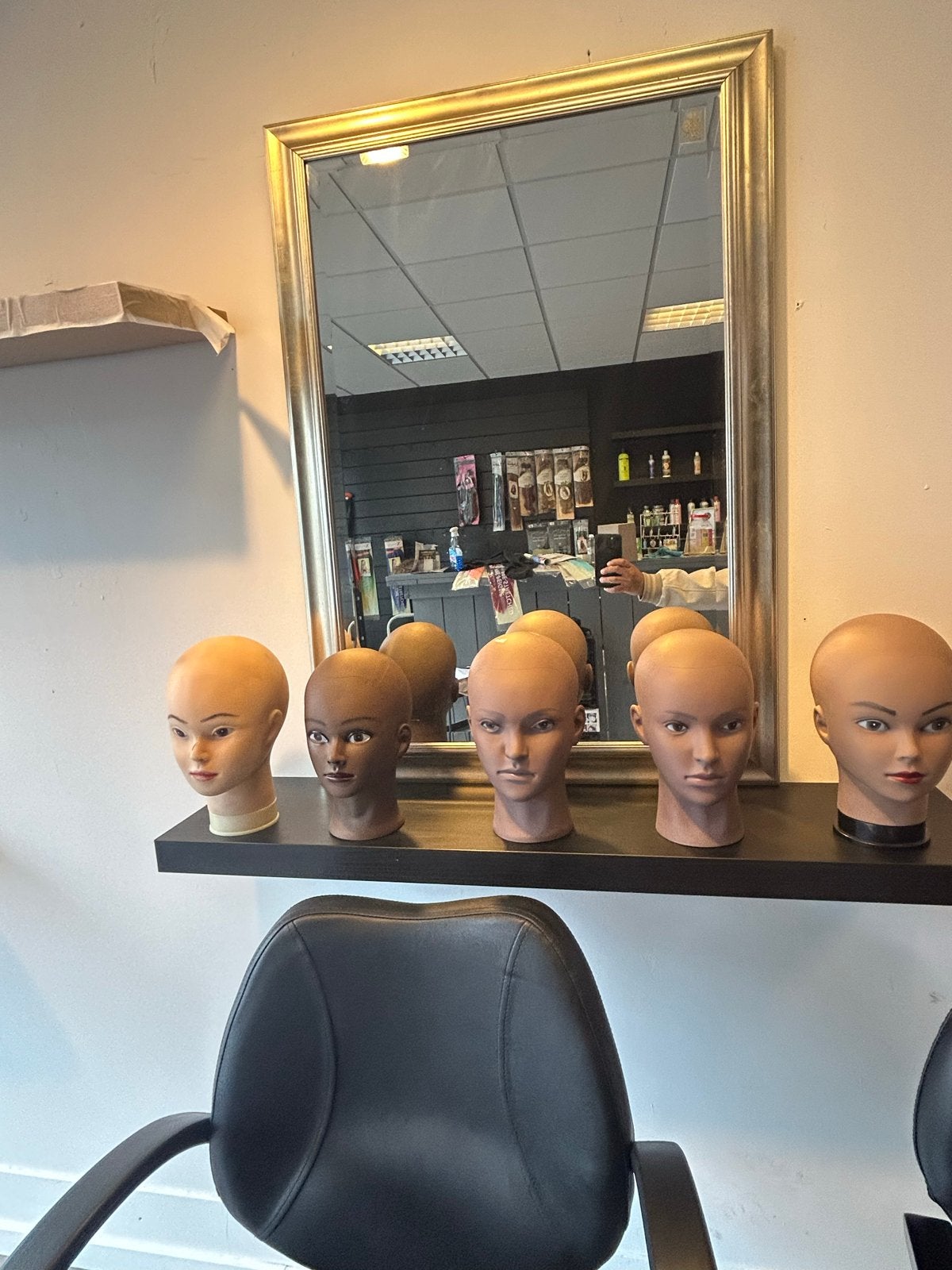 Set van 7 etalagehoofden / kappers oefenhoofden, Ophalen of Verzenden, Nieuw