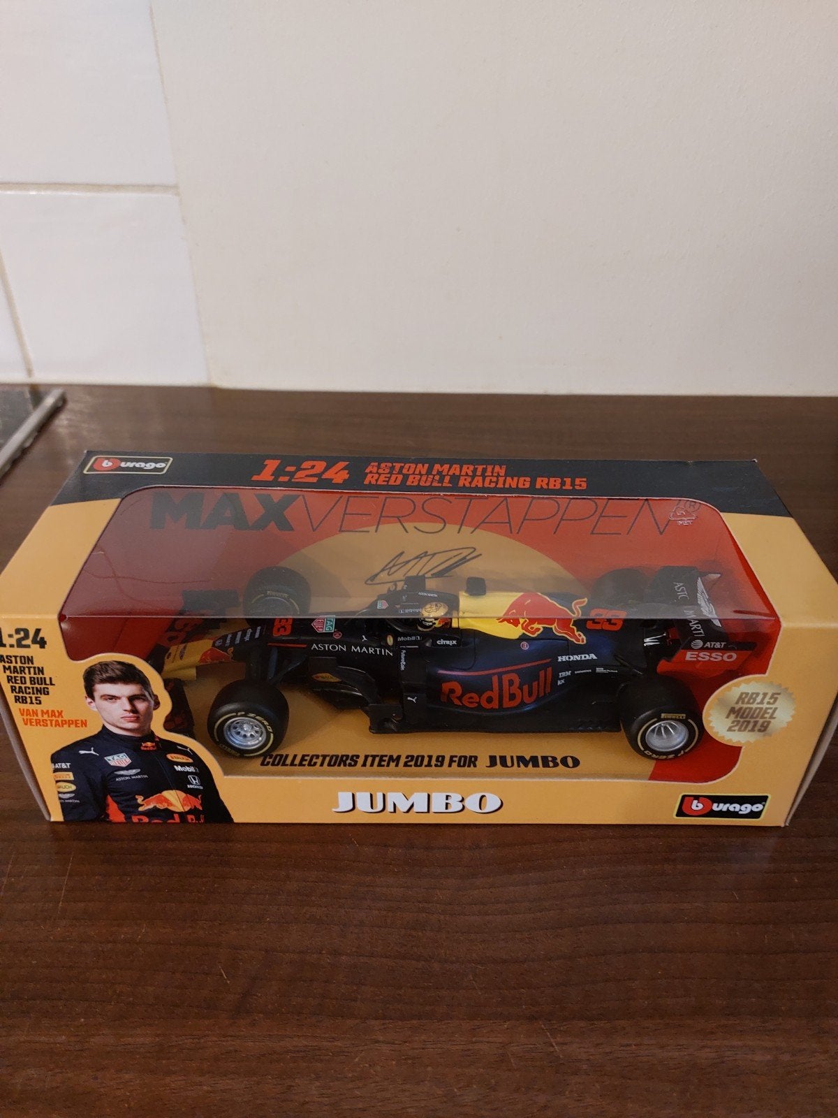 Jumbo Max Verstappen Auto 1:24 - Collectors Item, Ophalen of Verzenden, Nieuw, Auto, Bburago