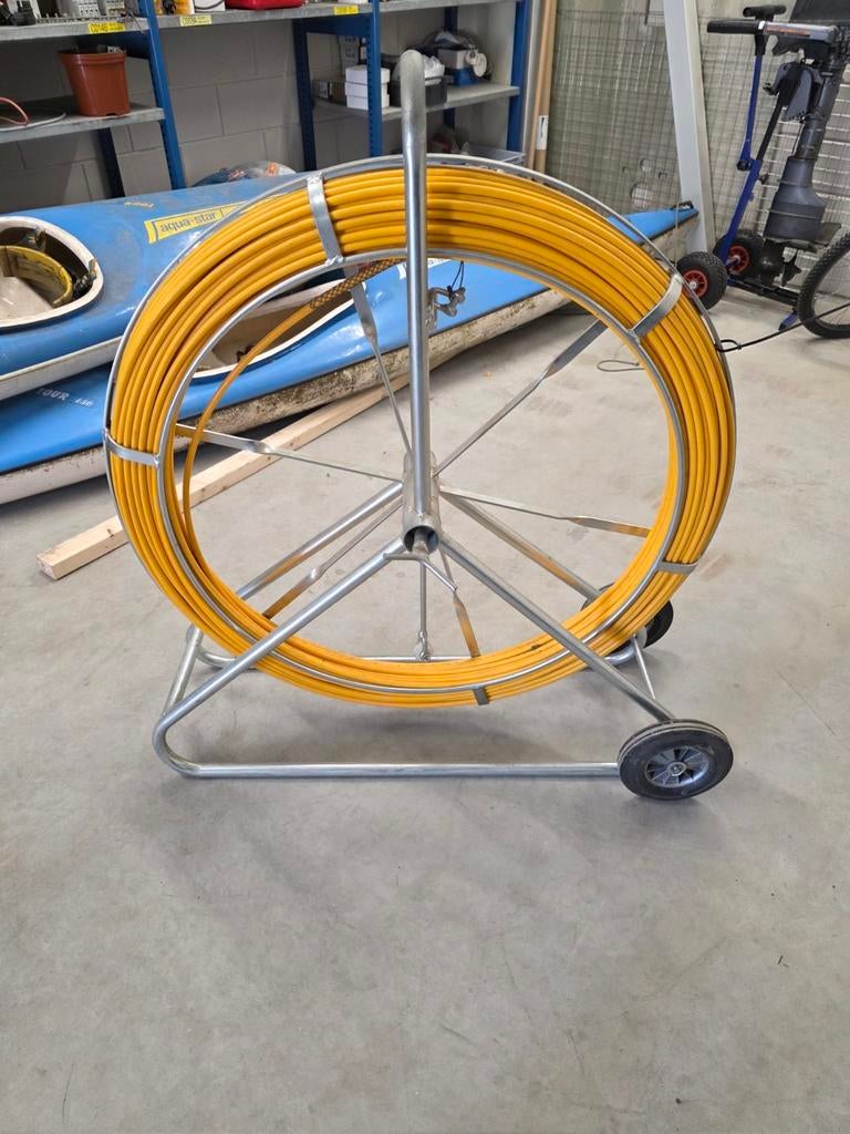 Haspel trekveer pees glasvezel 11mm, Doe-het-zelf en Verbouw, Buizen en Afvoer, Ophalen, 6 meter of meer, 80 mm of meer, Overige typen