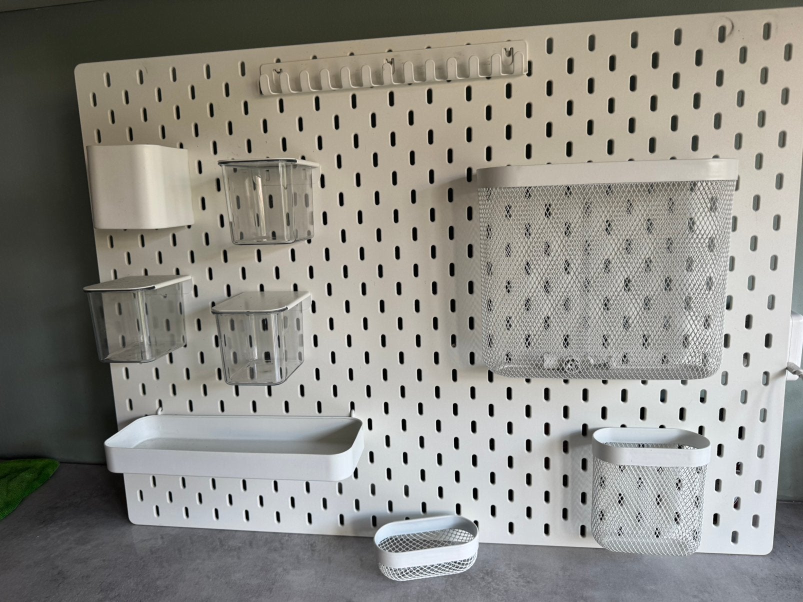 Ikea opbang board incl assecoires, Ophalen of Verzenden, Zo goed als nieuw