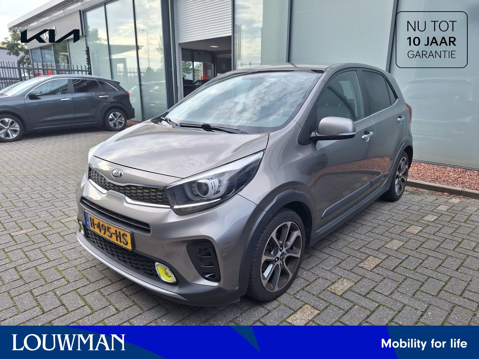 Kia Picanto 1.0 T-GDI X-Line | Climate Control | Camera |, Auto's, Gebruikt, 920 kg, Leder, Bedrijf