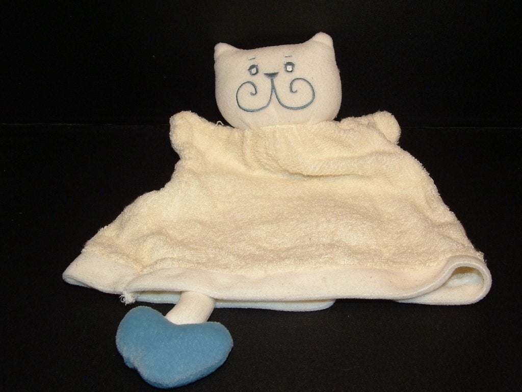 DIFRAX POES DUBBEL KNUFFELDOEKJE BADSTOF ROOMWIT, Kinderen en Baby's, Speelgoed | Knuffels en Pluche, Ophalen of Verzenden, Nieuw