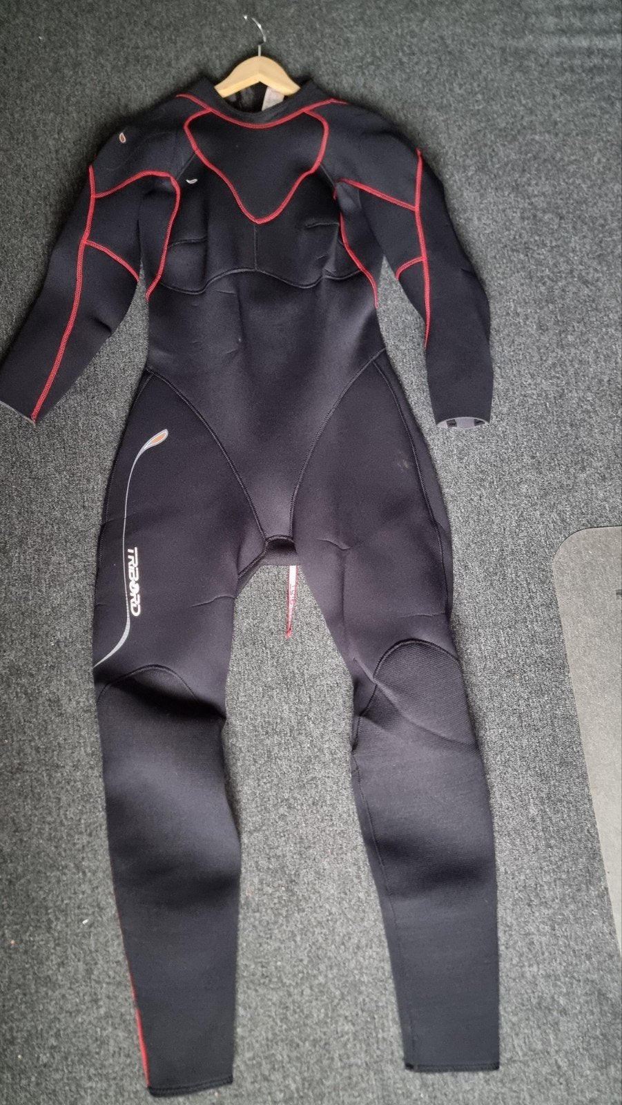 Oxylane Wetsuit Heren XL - Zwart/Rood, Ophalen of Verzenden, Heer, Wetsuit