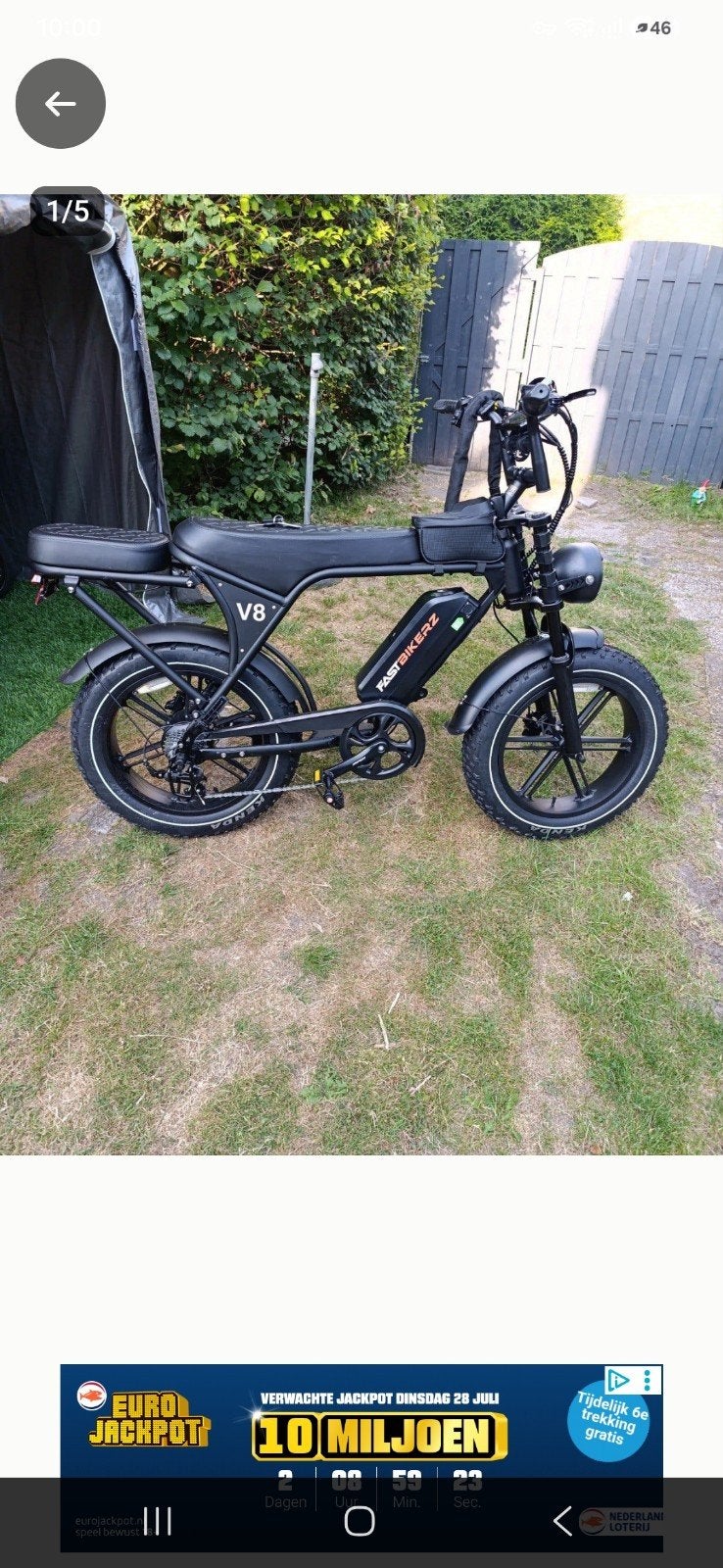 Fatbike V8 Fastbikerz E-bike, Fietsen en Brommers, Ophalen, Gebruikt, Overige merken