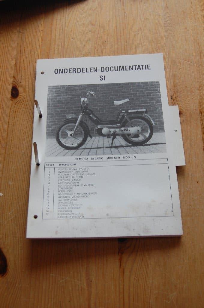 Piaggio Vespa Si onderdelenboek, Ophalen of Verzenden, Gebruikt