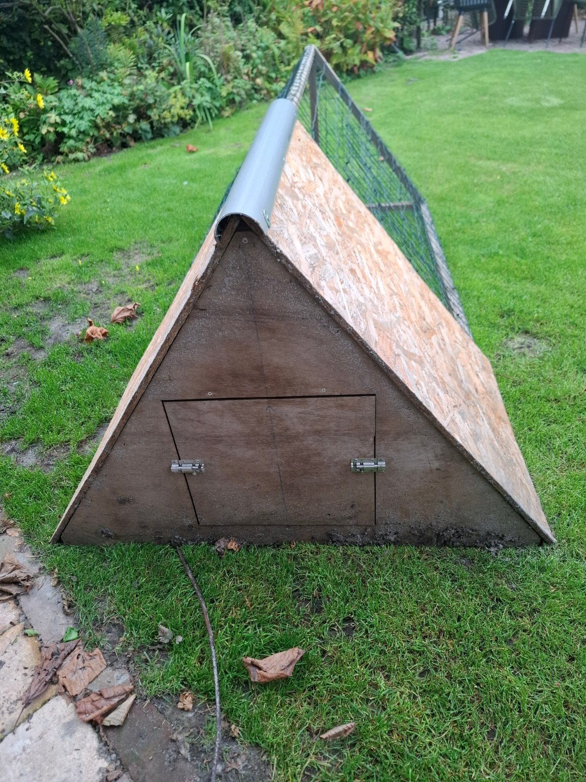 Kippenren / konijnenrek met binnenhok, Ophalen, Gebruikt, Kippenhok of Kippenren