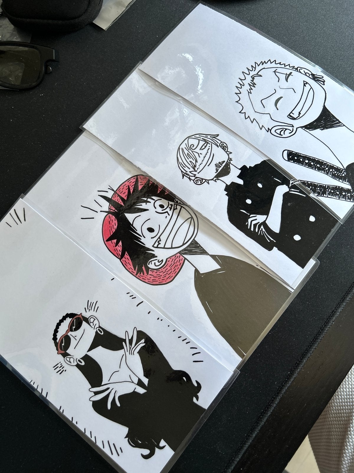 One Piece Boekenleggers - Luffy, Zoro, Sanji, Robin, Verzenden, Nieuw, Send@tucreate.graphics, K