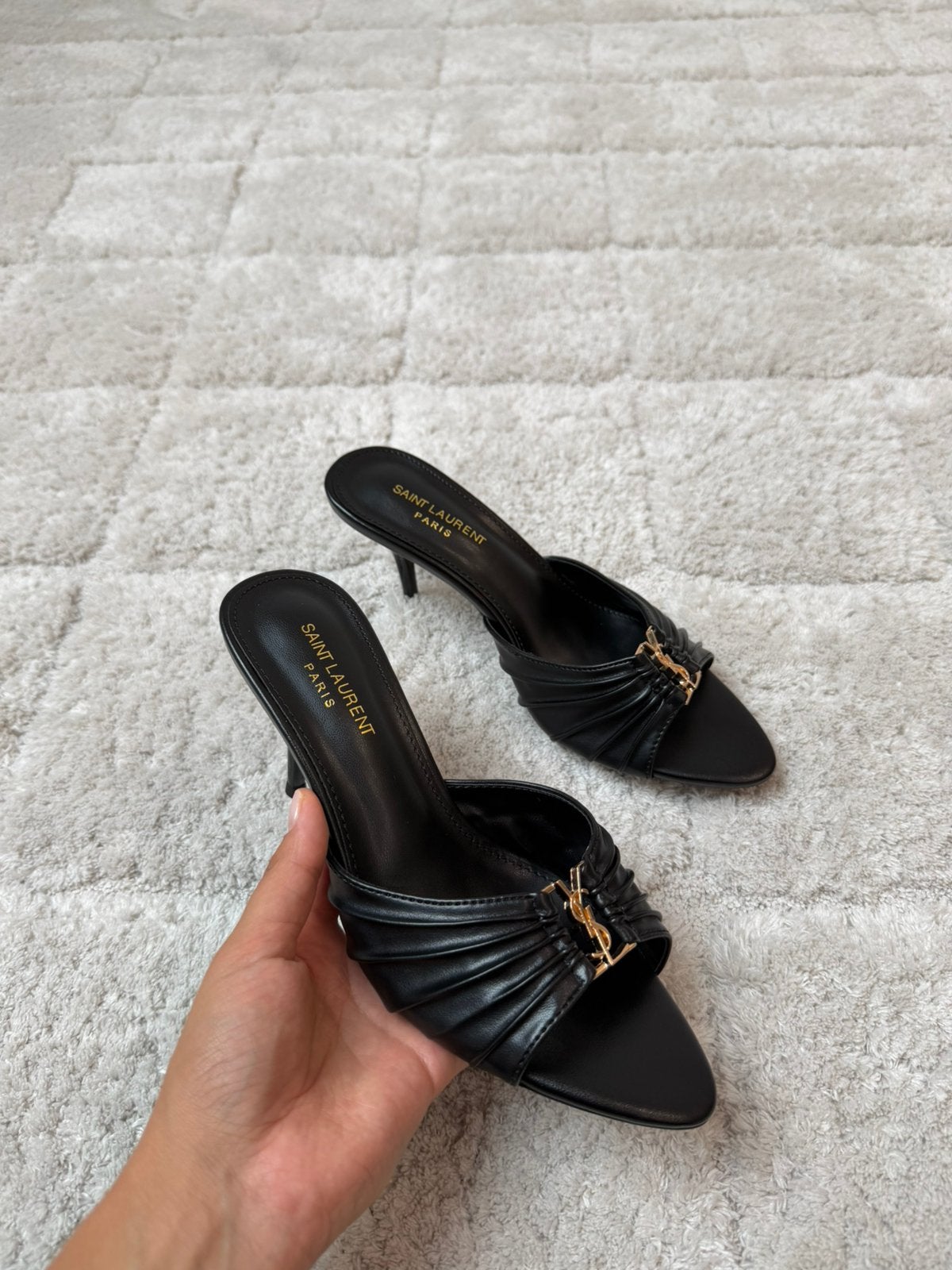 Ysl hakken heels, Ophalen of Verzenden, Zo goed als nieuw, Zwart