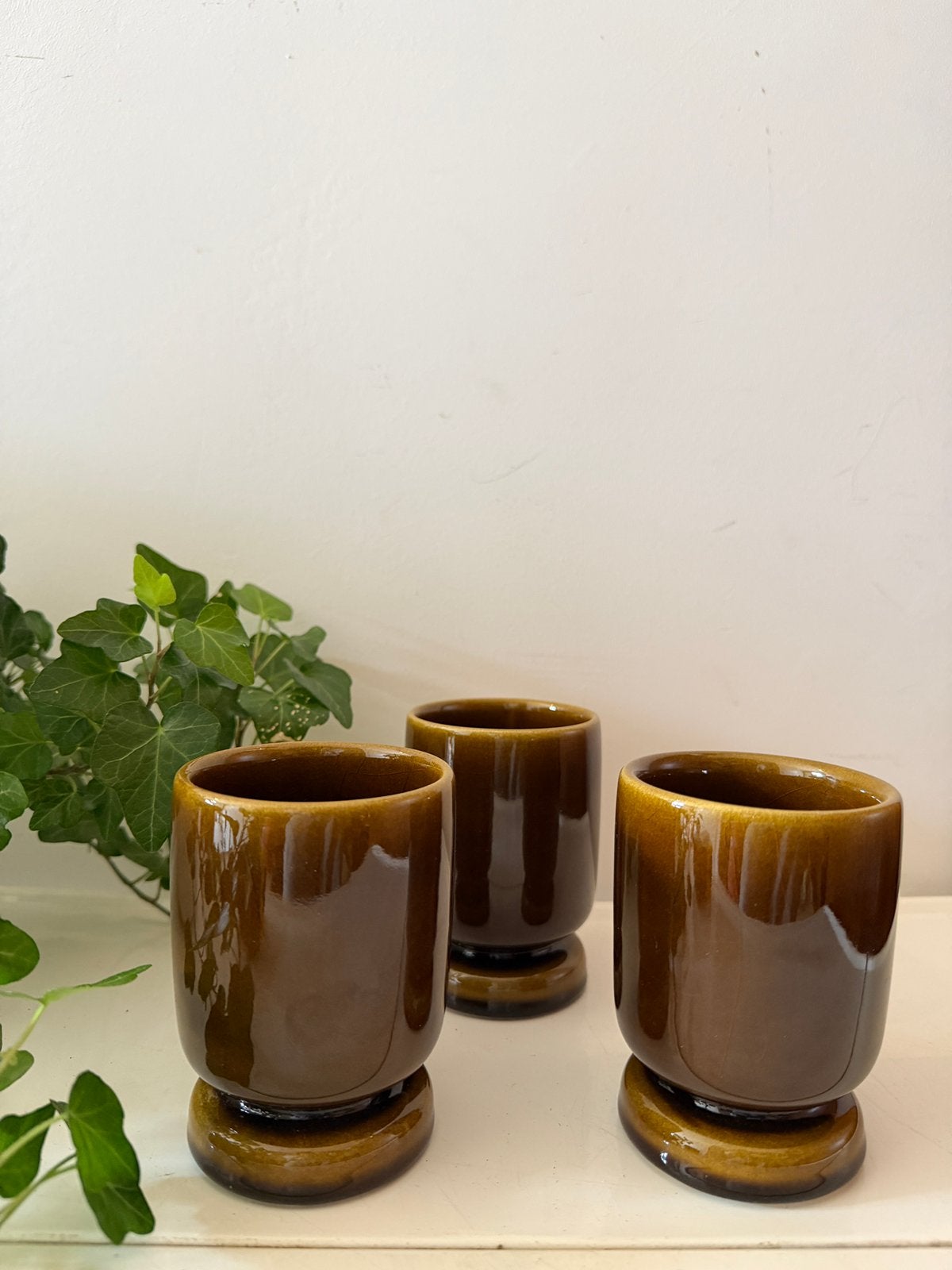Set van 3 koffiemokken jaren 70 hutschenreuther, Ophalen of Verzenden