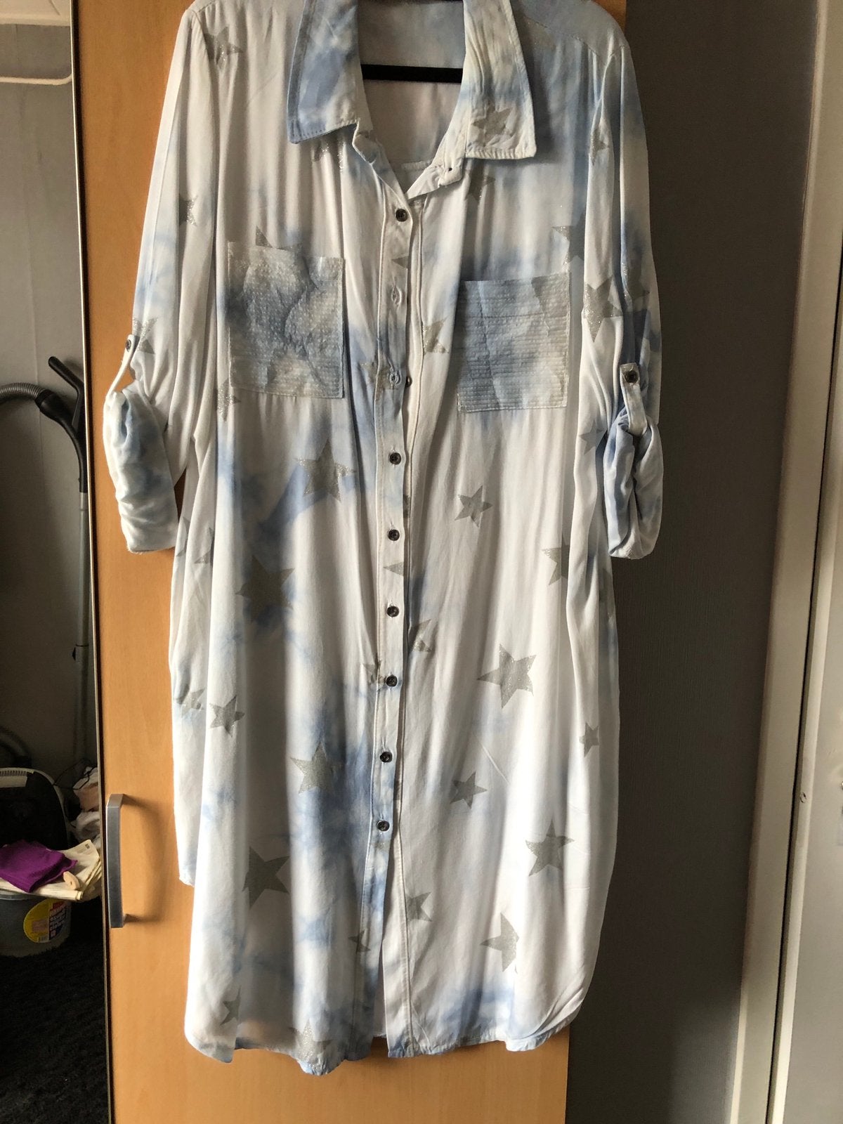 Dames Blouse jurk, Ophalen of Verzenden, Zo goed als nieuw, Maat 38/40 (M), Blauw
