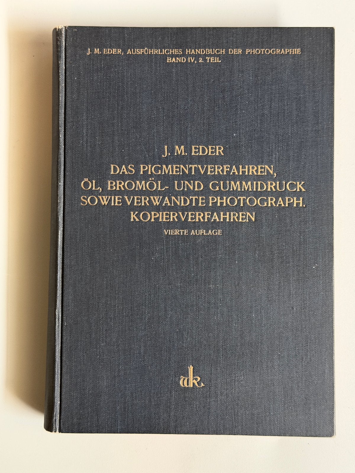 Eder, Das Pigmentverfahren…, Ophalen of Verzenden, Gelezen, Techniek