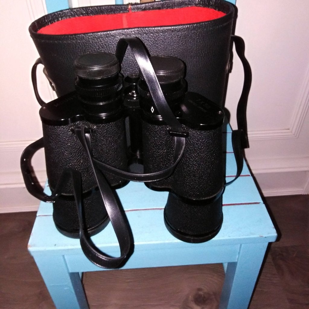 Verekijker mounty 7x50 in koffertje, Audio, Tv en Foto, Optische apparatuur | Verrekijkers, Ophalen, Gebruikt, Overige typen, Met hoes of tas