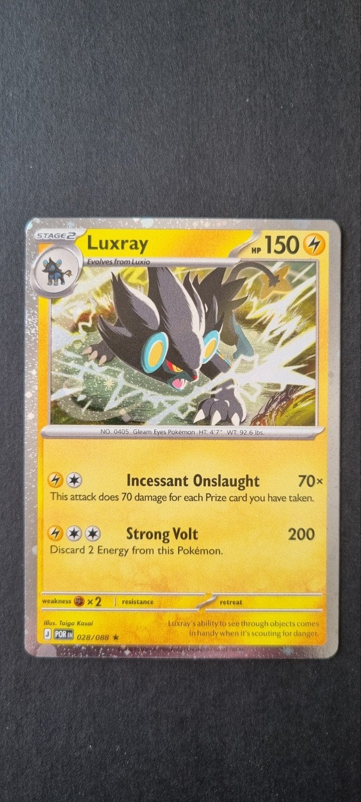 Luxray Cosmos holo xPOR 028, Ophalen of Verzenden, Zo goed als nieuw