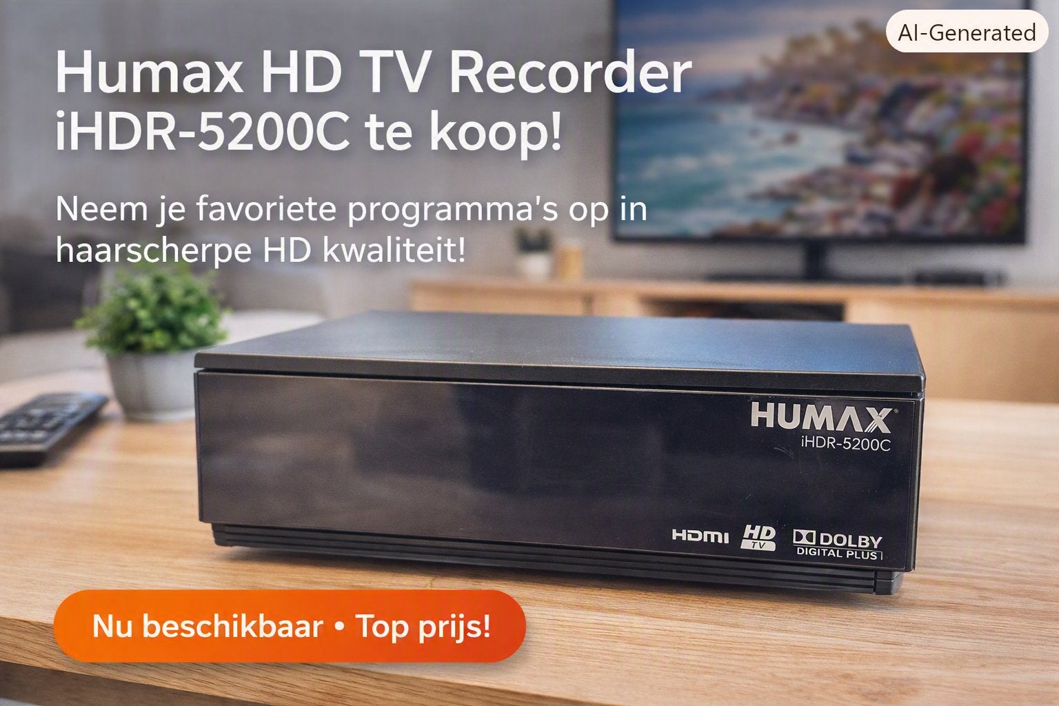 Humax iHDR-5200C HD Recorder 500GB - Perfect Werkend, Audio, Tv en Foto, Decoders en Harddiskrecorders, Ophalen, Gebruikt, Harddiskrecorder