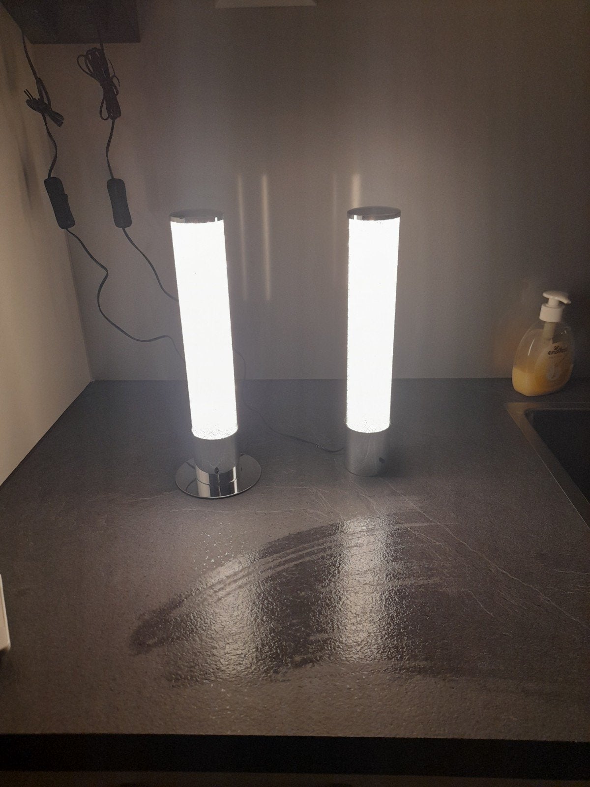 2 nieuwe tafellampen van Livarno, Huis en Inrichting, Ophalen of Verzenden, Nieuw, Metaal, LED verlichting
