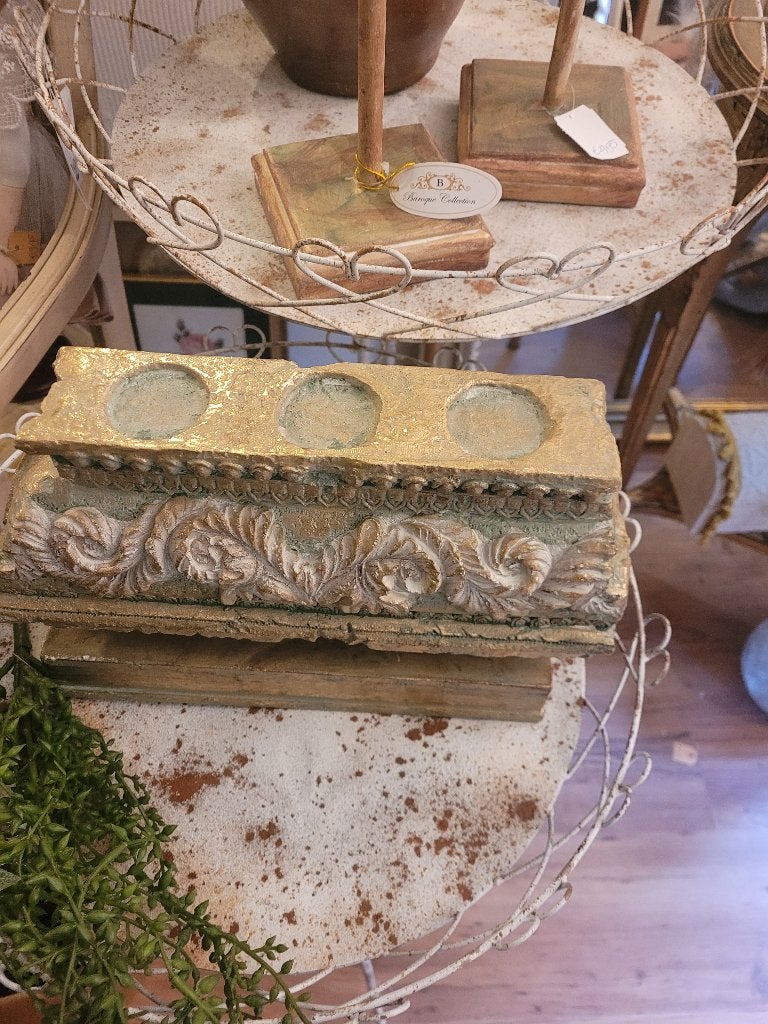 Barokke kandelaar voor waxinelichtjes foto 1 t/m 5, Meerkleurig, Belle Vieille Brocante, Nieuw, Ophalen of Verzenden