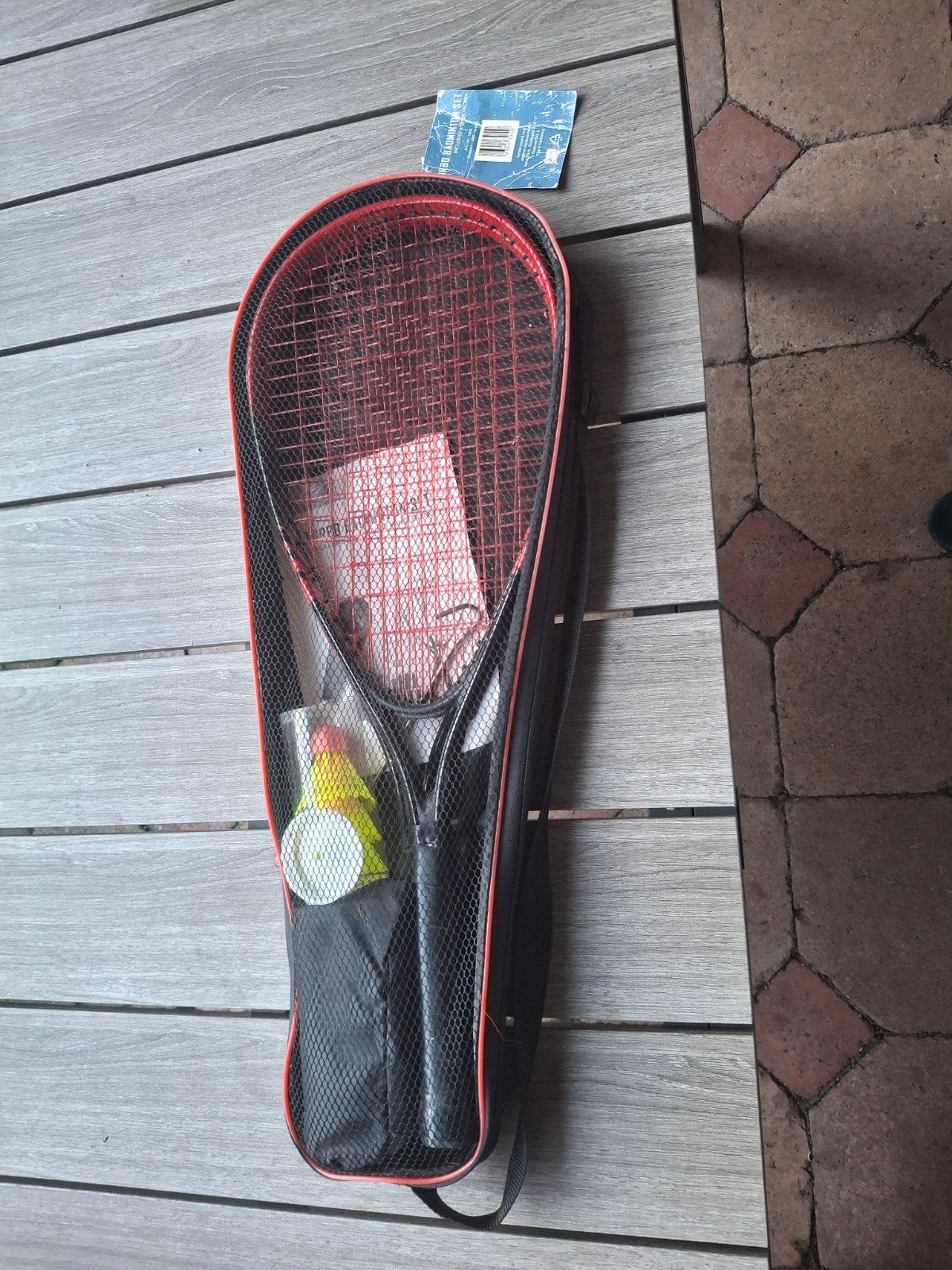 turbo badmintonset, Sport en Fitness, Badminton, Ophalen, Zo goed als nieuw, Racket(s)