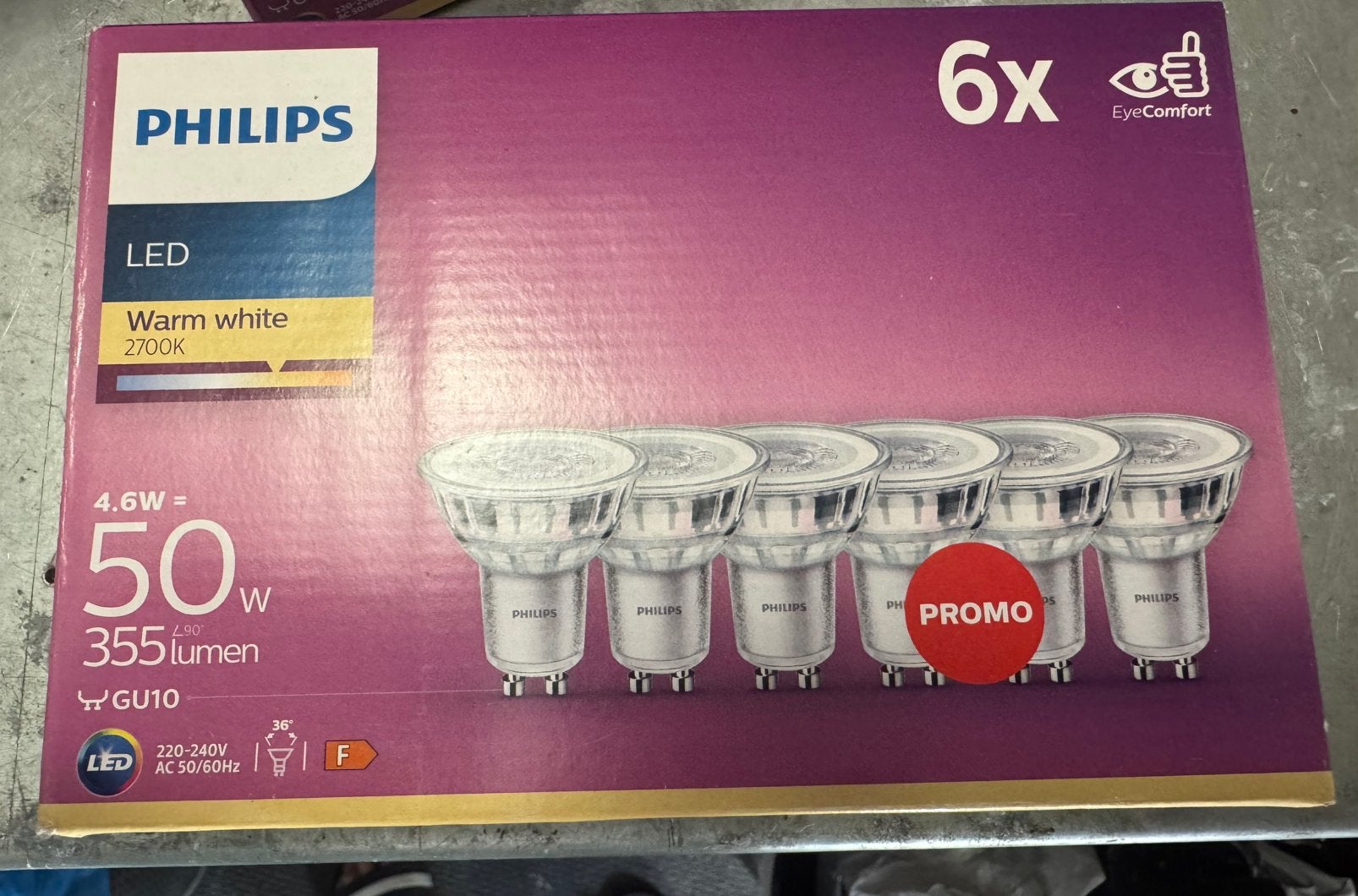 LED lampen, Philips, Led-lamp, GU10, Nieuw