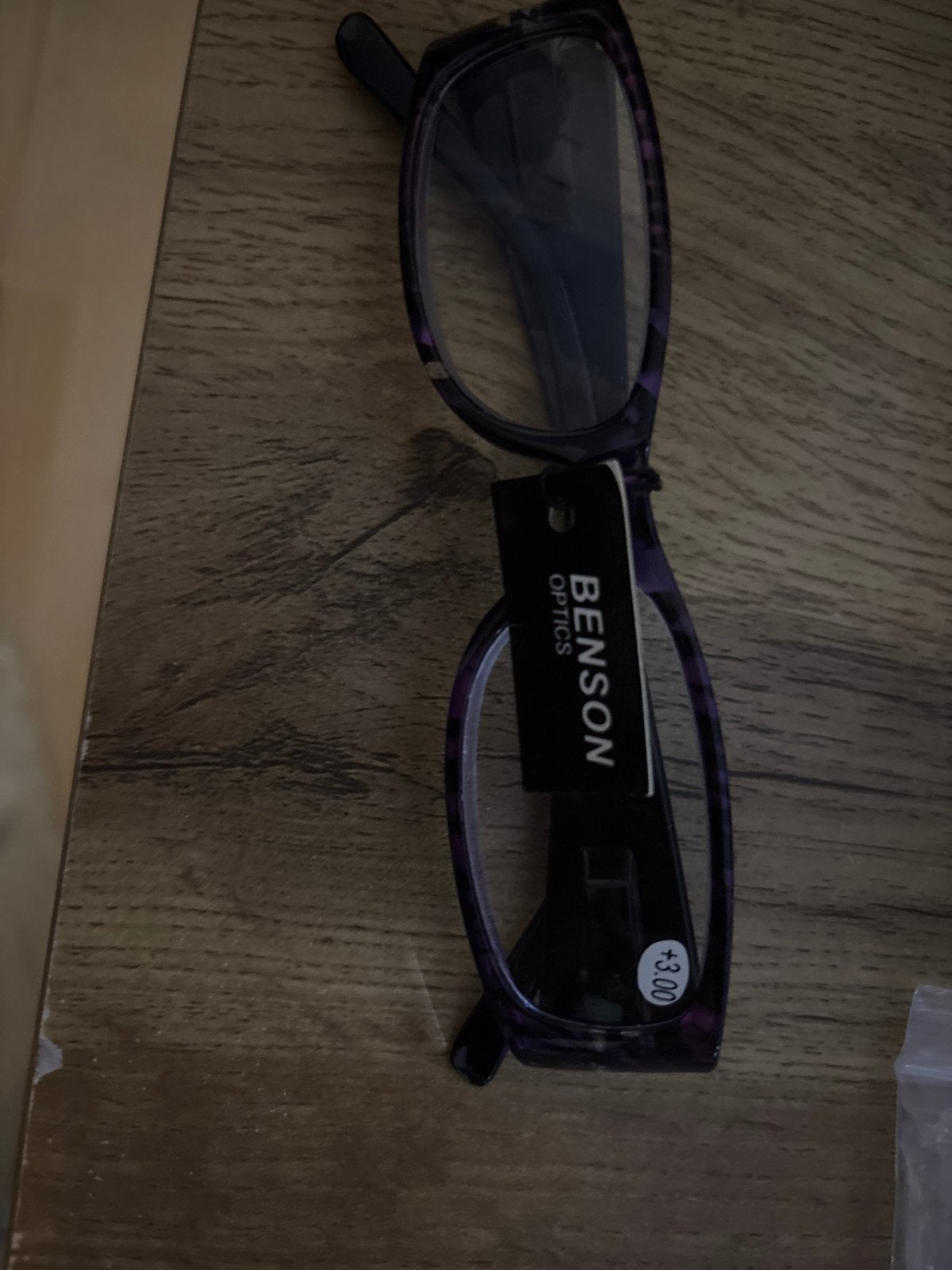 Nieuwe Benson Optics leesbril +3.00, bruin/zwart, Overige merken, Paars, Nieuw, Ophalen of Verzenden
