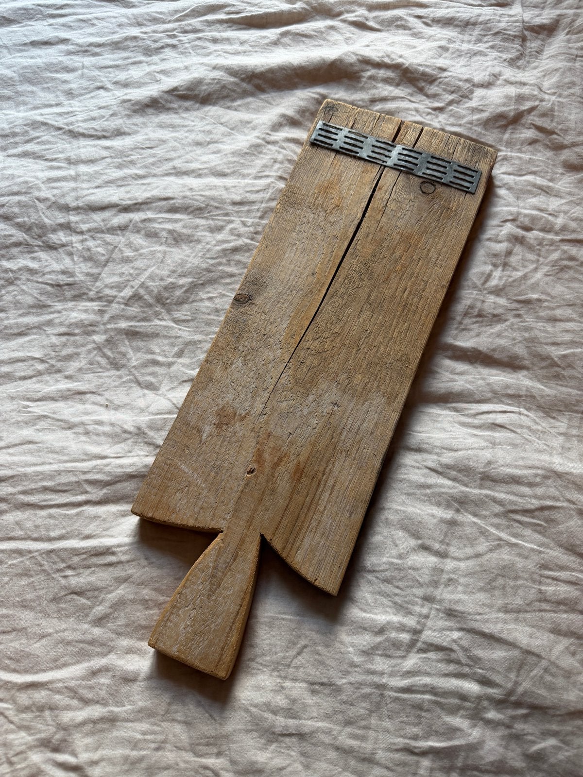 Vintage groot houten serveerplank of broodplank, Ophalen of Verzenden, Rechthoekig, Hout