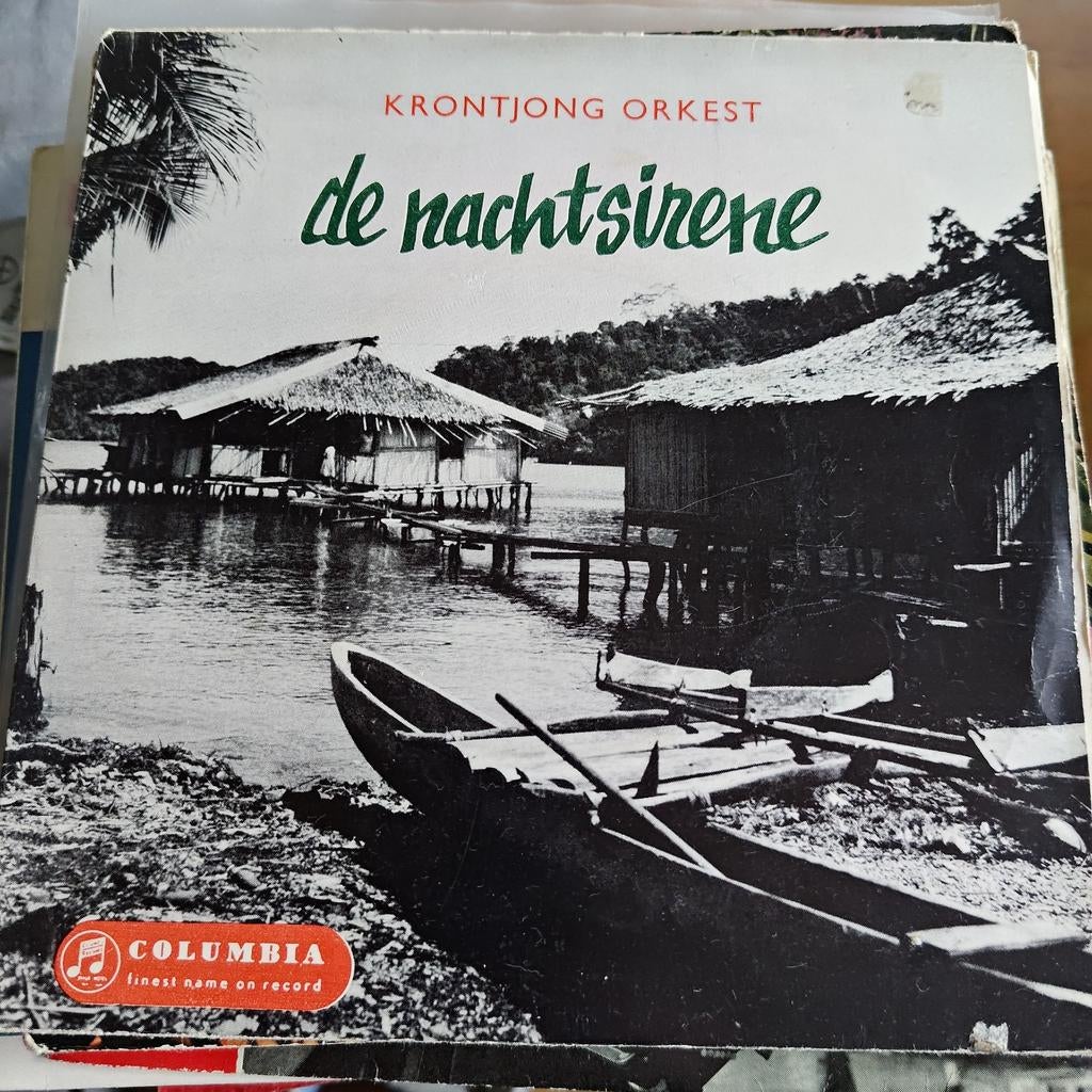 Krontjong Orkest - De Nachtsirene (7 inch vinyl), Ophalen of Verzenden, Gebruikt