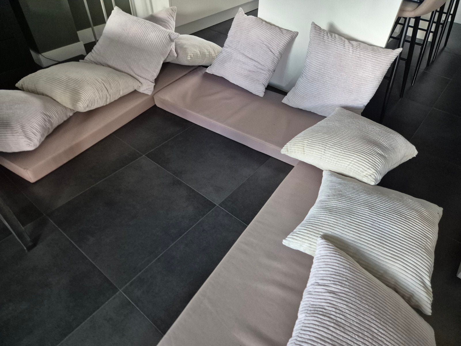 Loungebank / bootkussens, Ophalen