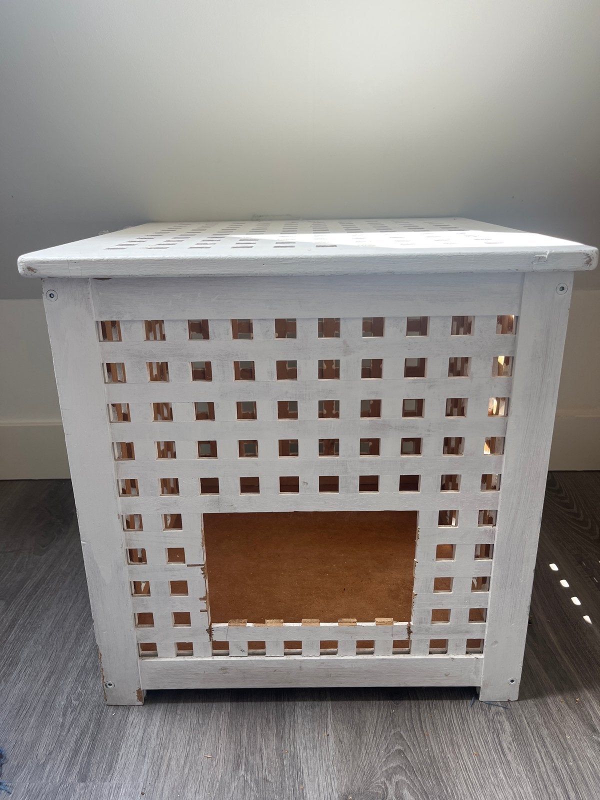 Ikea Hol 50x50 met doorgang, Huis en Inrichting, Tafels | Bijzettafels, Ophalen, Minder dan 55 cm, Gebruikt, 60 cm of meer