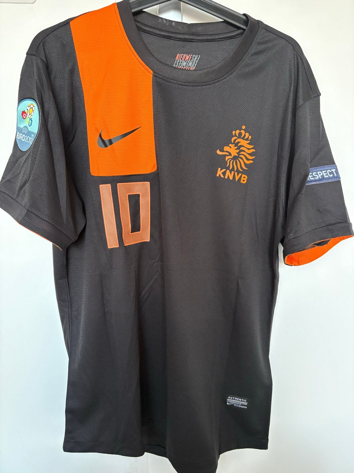 Retro Sneijder Nederland EK 2012 shirt - Maat Large Nike, Maat 52/54 (L), Zwart, Nieuw, Ophalen of Verzenden