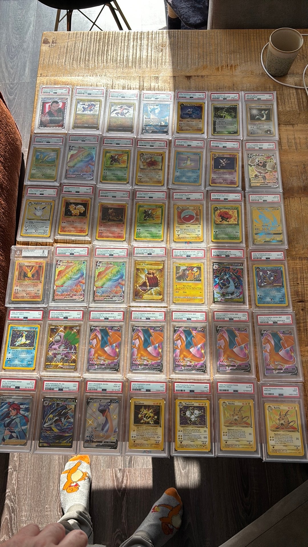 Pokemon graded psa  en bgs slabs  verschillende sets, Ophalen of Verzenden, Zo goed als nieuw, Foil
