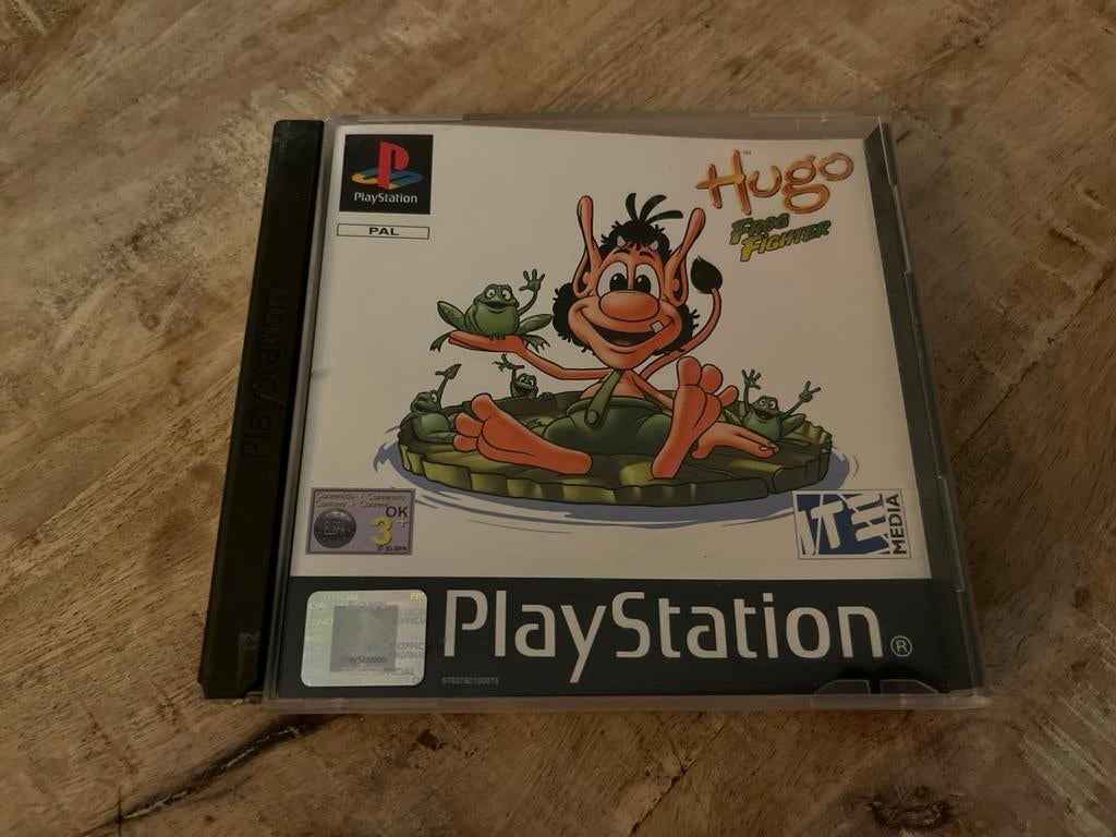 Hugo Frog Fighter PlayStation 1, Spelcomputers en Games, Games | Sony PlayStation 1, Gebruikt, Overige genres, T, 2 spelers