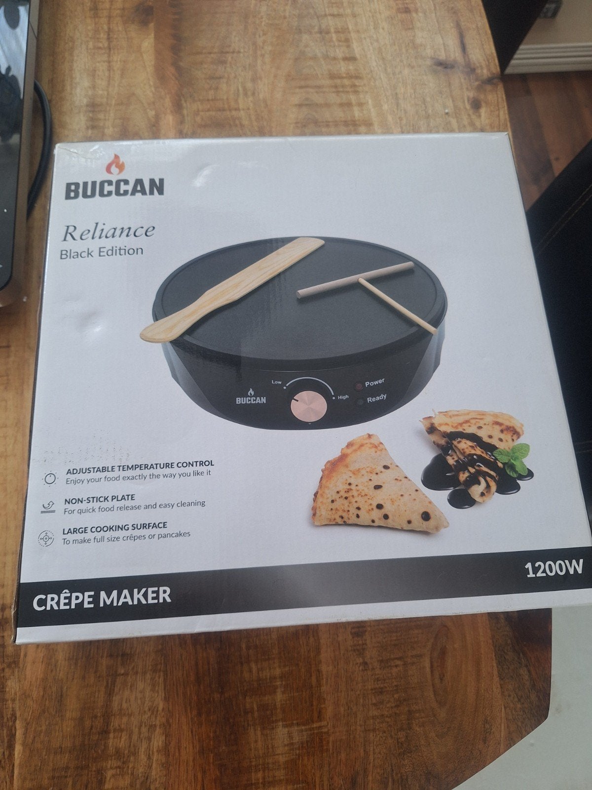 Buccan Crêpe Maker Black edition, Overige typen, Ophalen of Verzenden, Zo goed als nieuw, Zwart